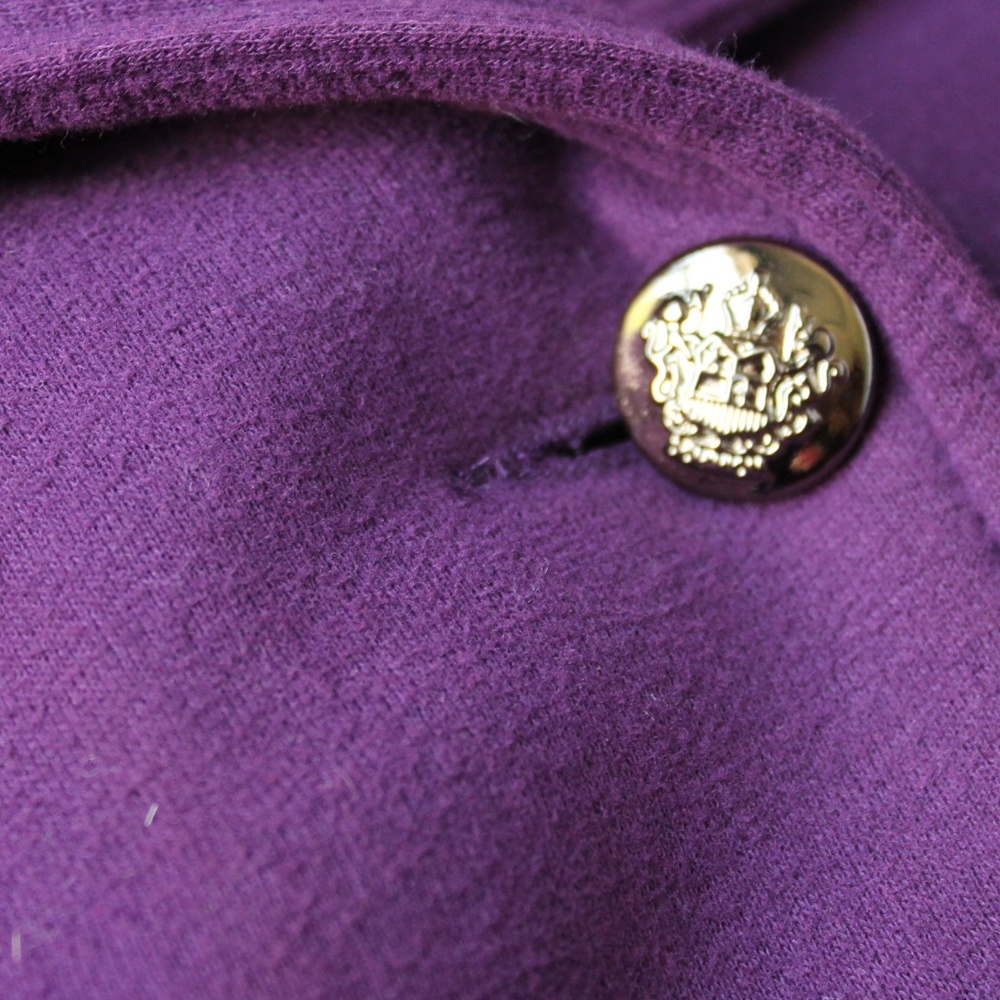 Purple Belted Coat - Picture 3 of 4